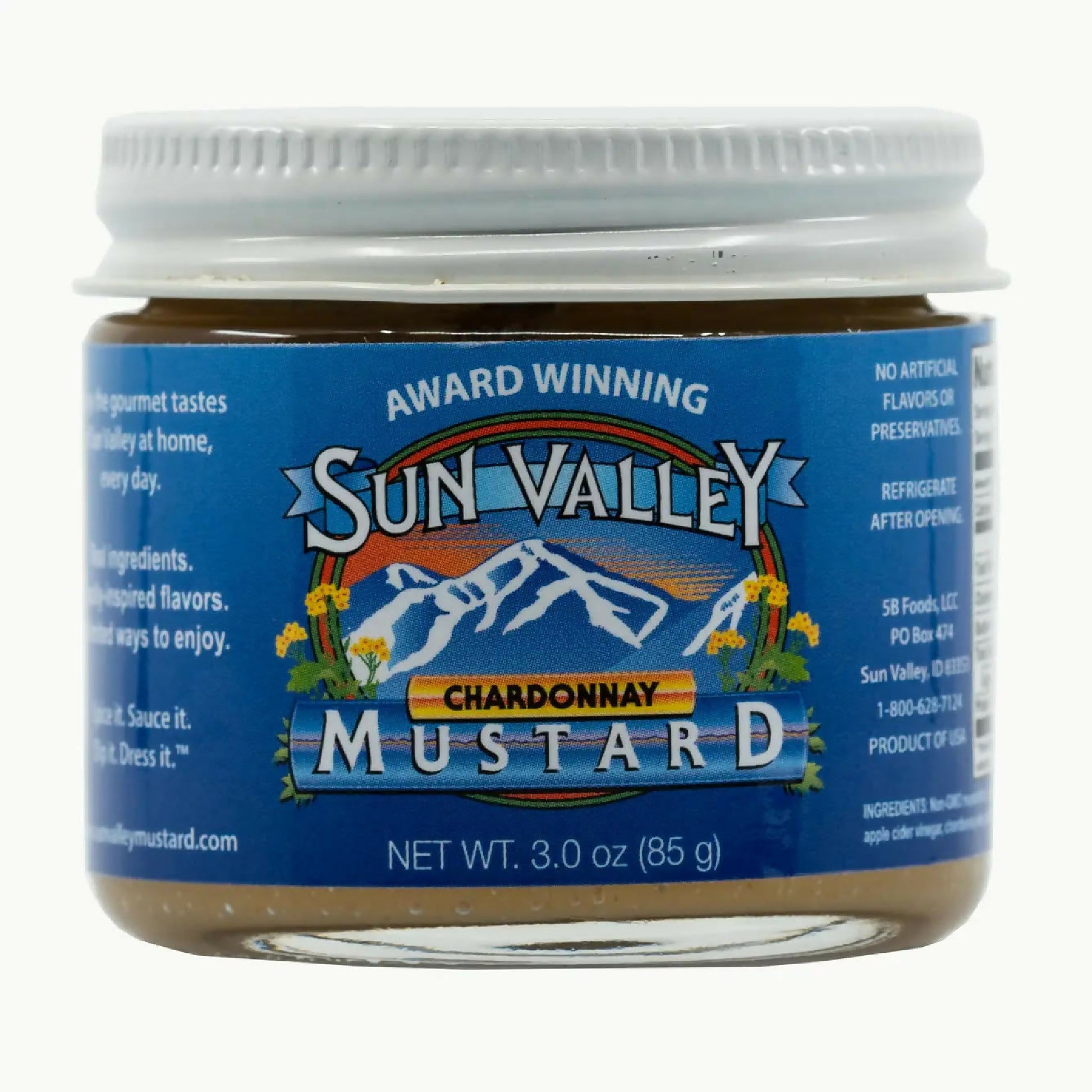 sun valley chardonnay mustard 3oz