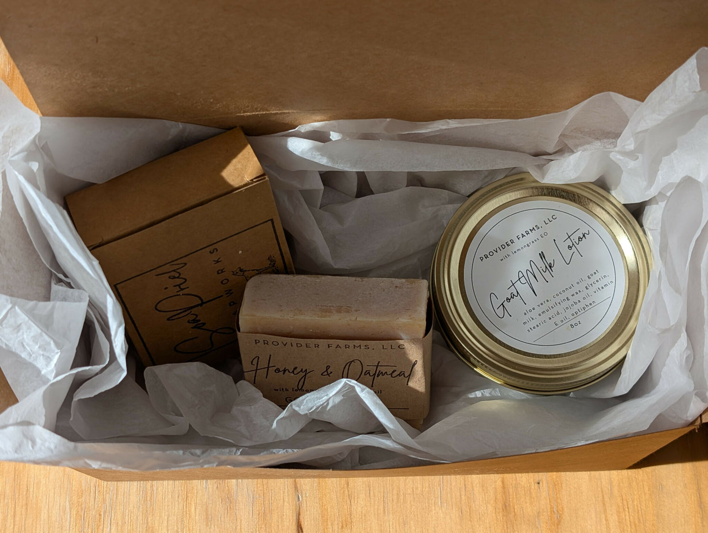 Wholesome Body Care Gift Box | Goat Milk Soaps & Lotion