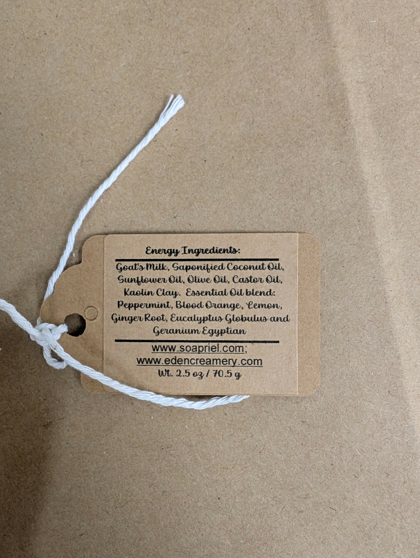Goat's Milk Bar Soap in Burlap Pouch | Eden Creamery
