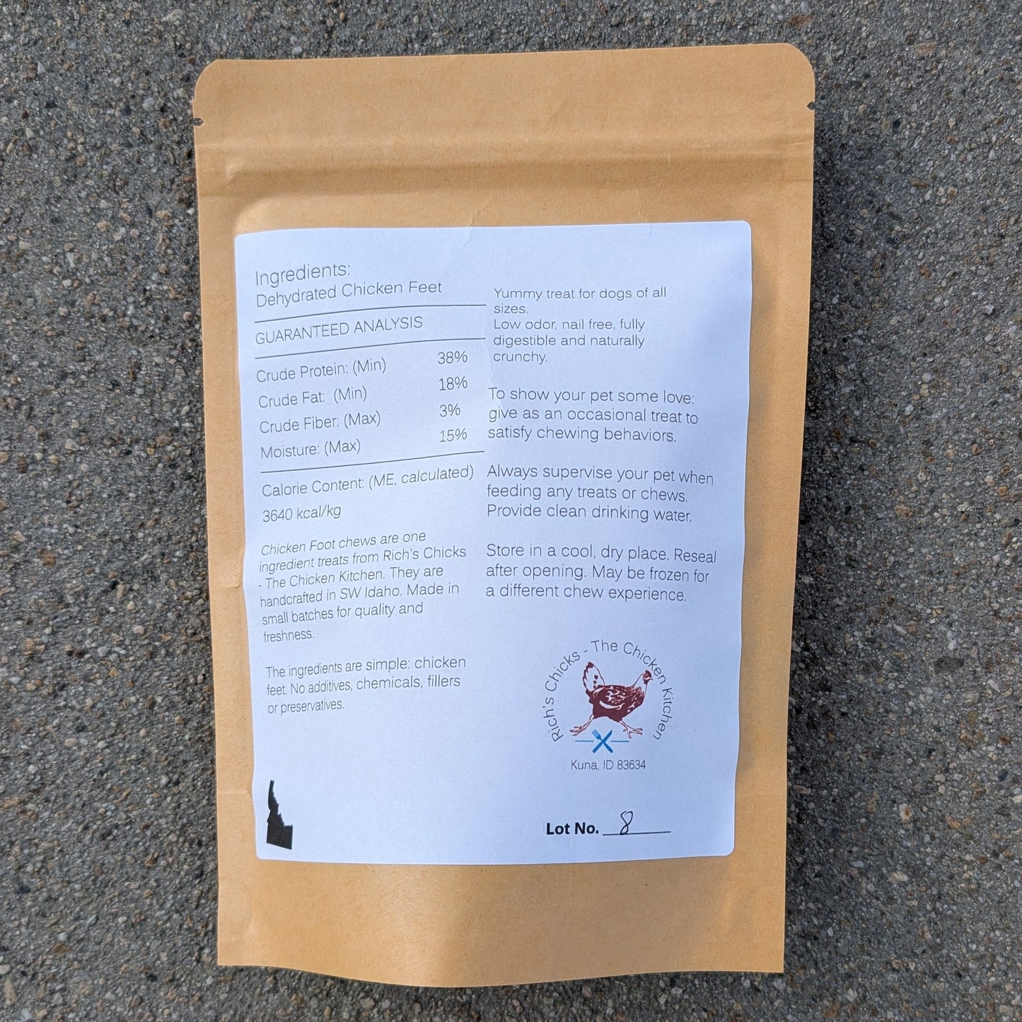 Dehydrated Chicken Foot Chew