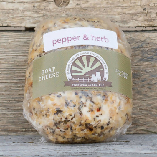 Pepper & Herb Goat Cheese | Raw Unpasteurized Grass-Fed