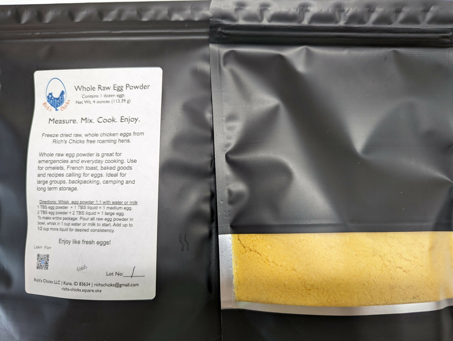 Whole Raw Egg Powder