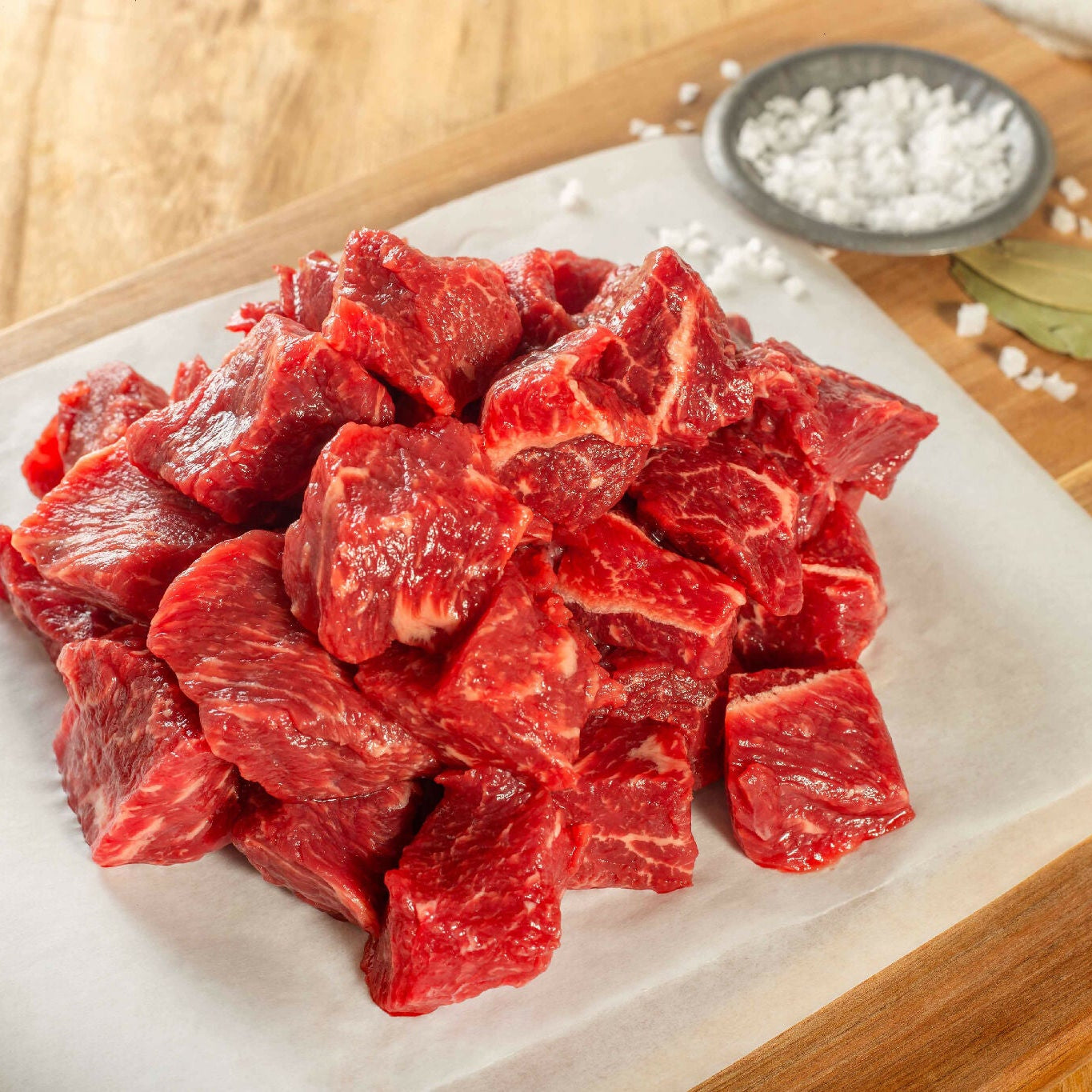 Lean Stew Meat | Grass-Fed-Finished Angus | Approx 1.5 lbs