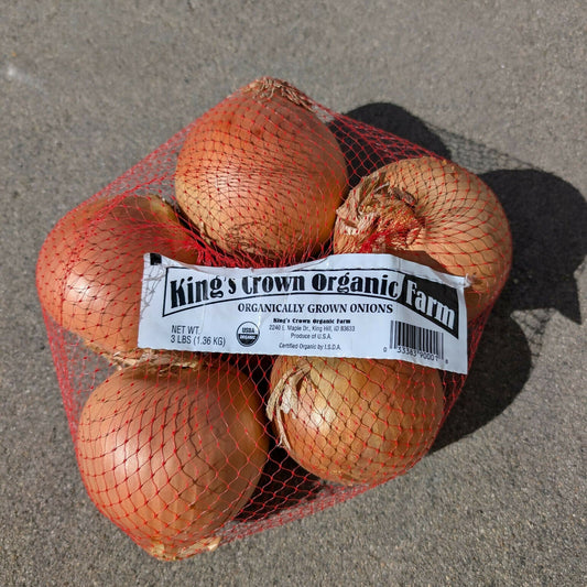 Organic Yellow Onions | King's Crown Organic Farm