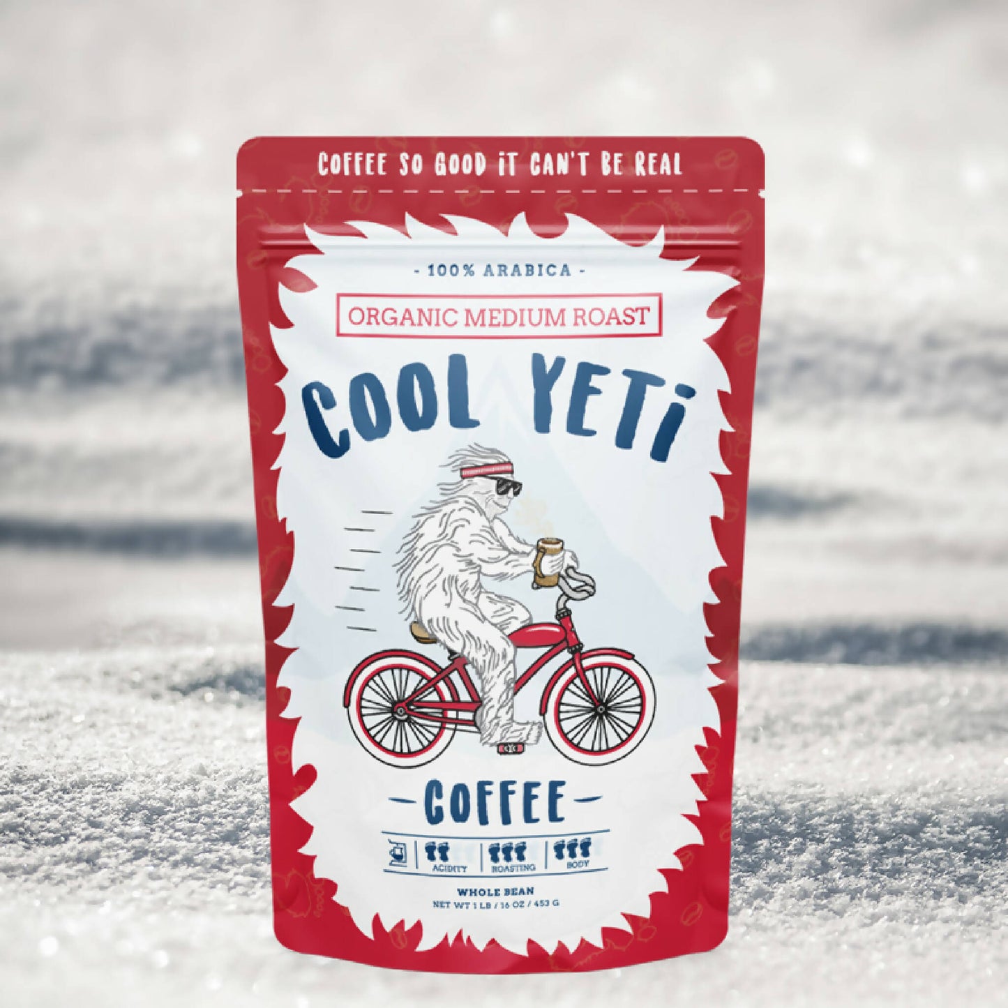 Cool Yeti Coffee | 1lb Organic Medium Roast