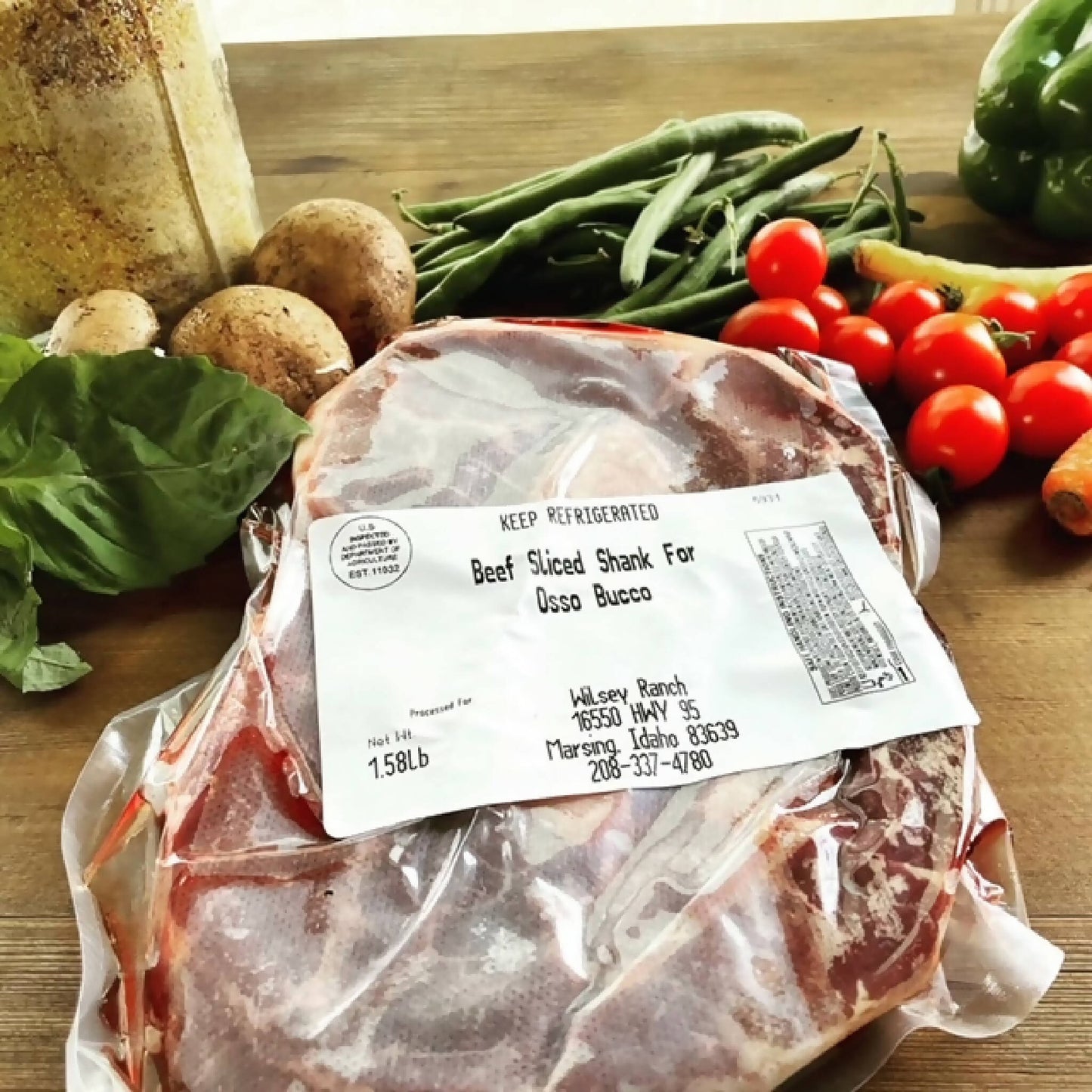 Osso Bucco Beef Shank ~2lb | Grass-Fed-Finished Wagyu